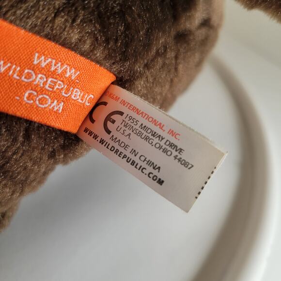 Wild Republic Mammoth Plush 13" Brown Stuffed Animal Toy Prehistoric 2022 - Picture 14 of 16